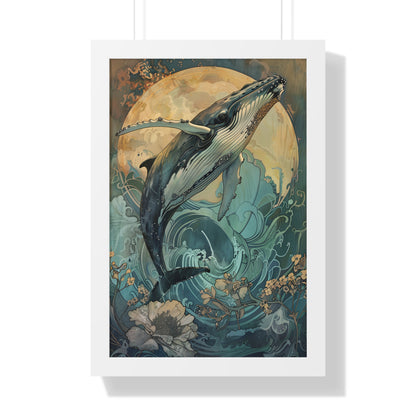 Framed Paper Print - Moonrise Humpback Bloom