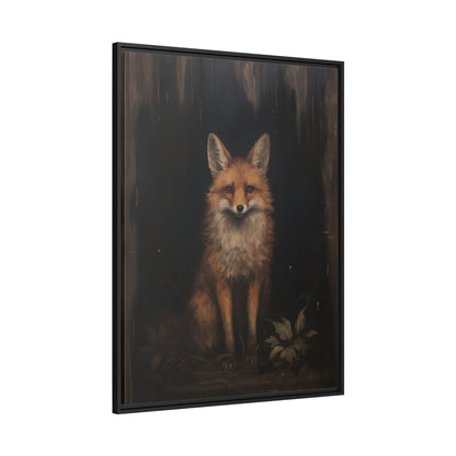 Framed Canvas - Mystical Fox Gaze