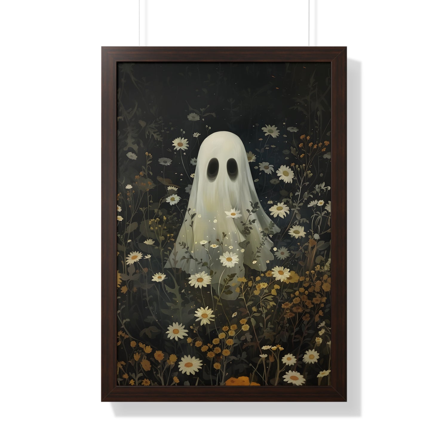 Framed Paper Print - Daisy Meadow Ghost