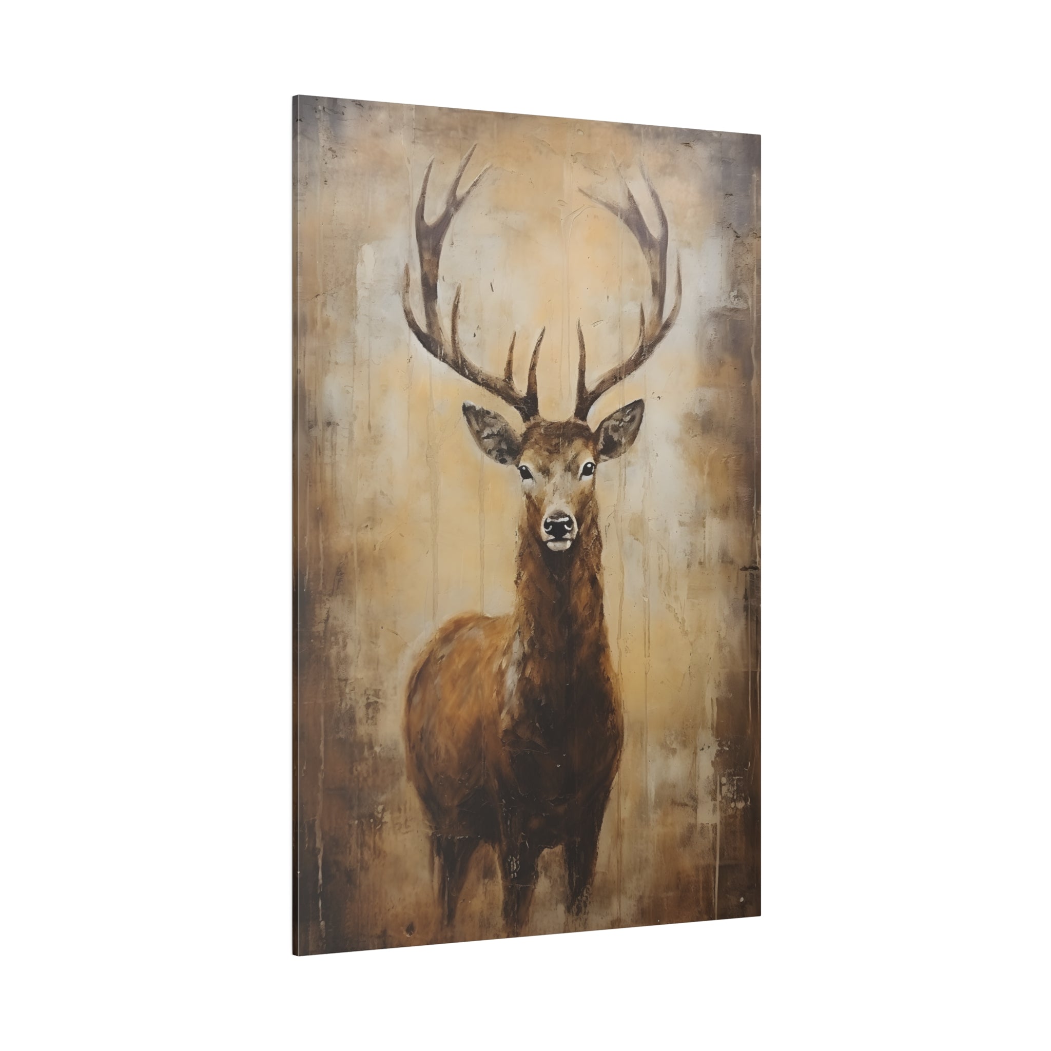 .75&quot; Matte Canvas - Golden Stag Majesty