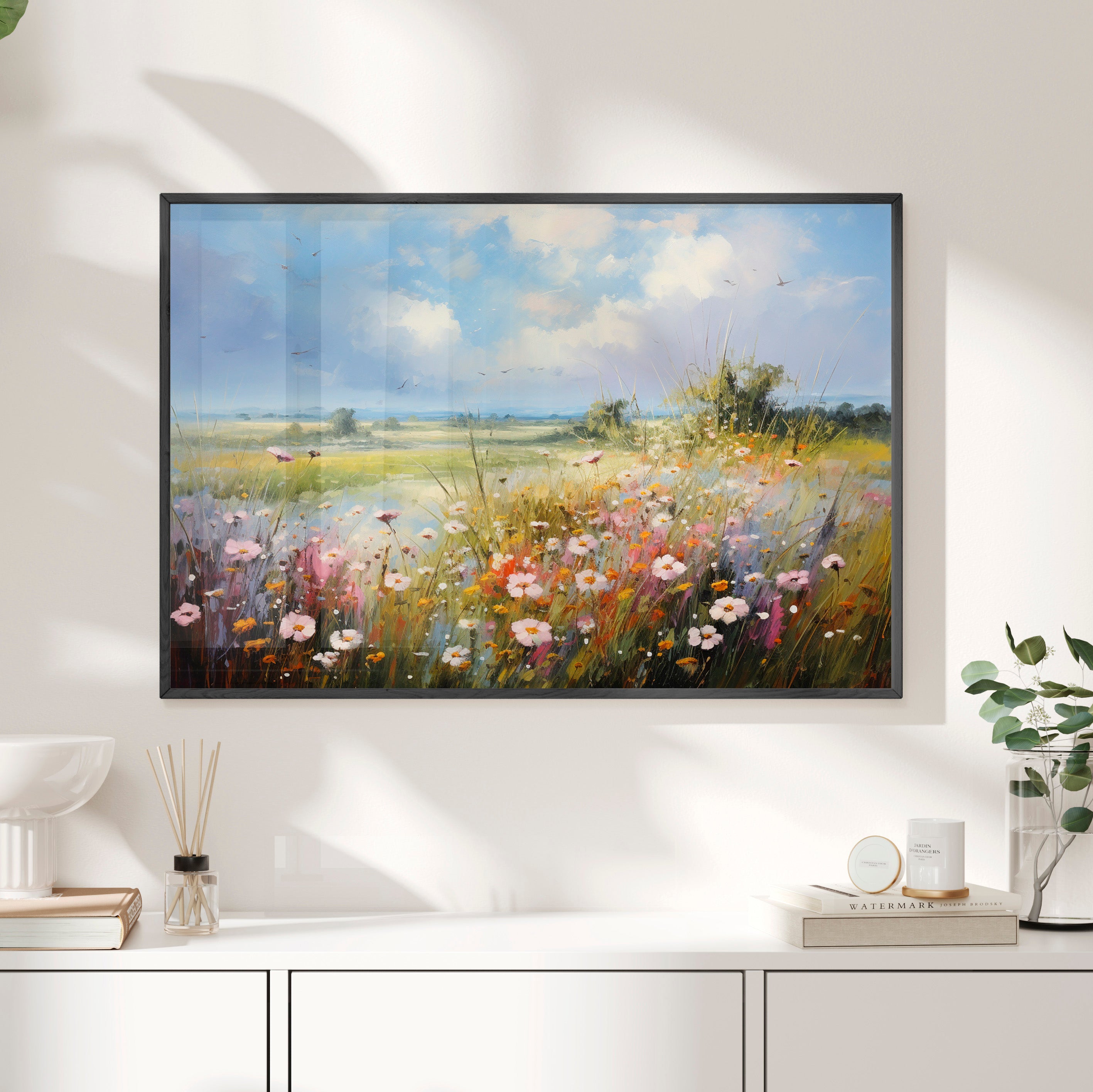 Framed Paper Print - Wildflower Whispers