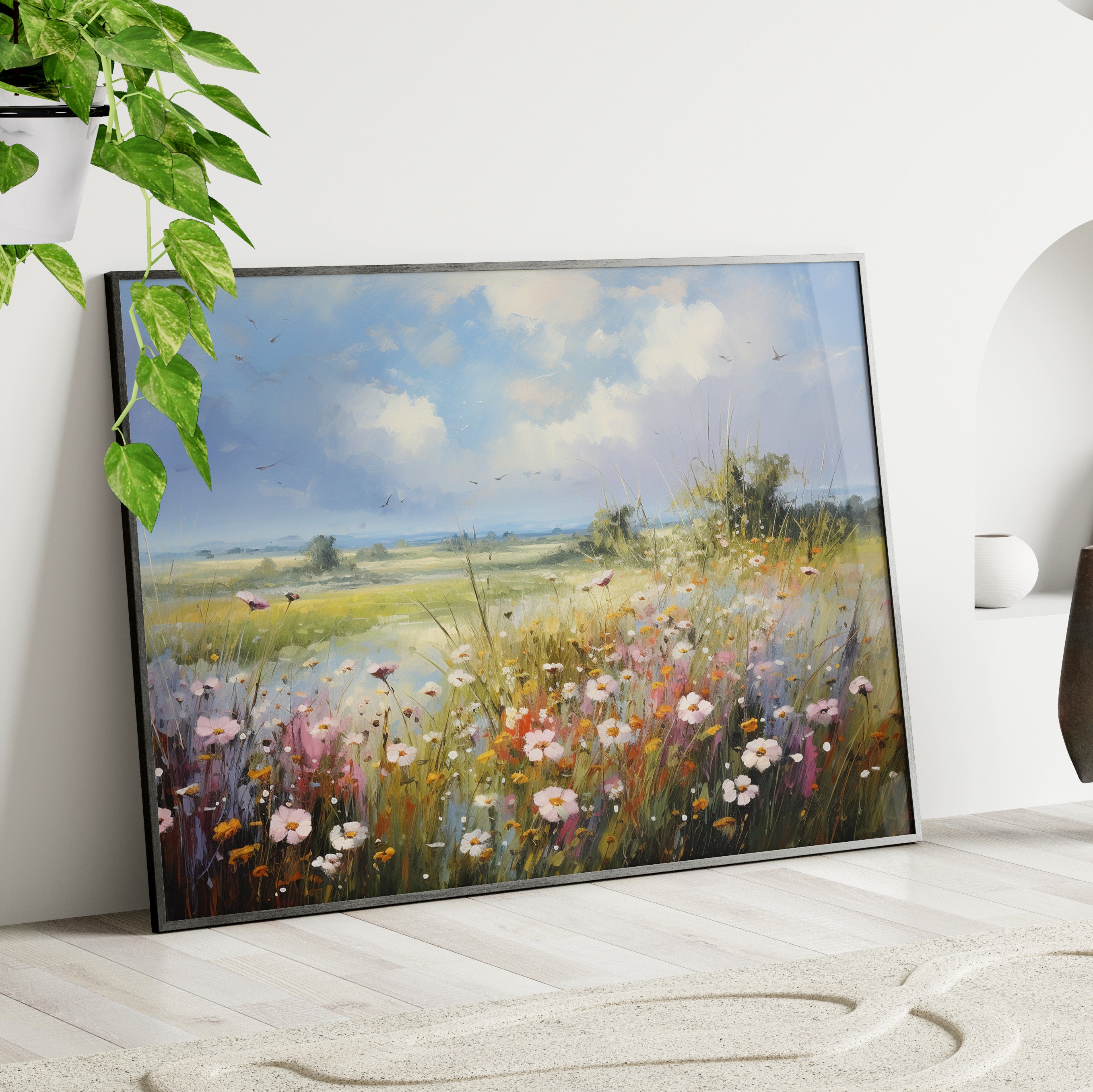 Framed Paper Print - Wildflower Whispers