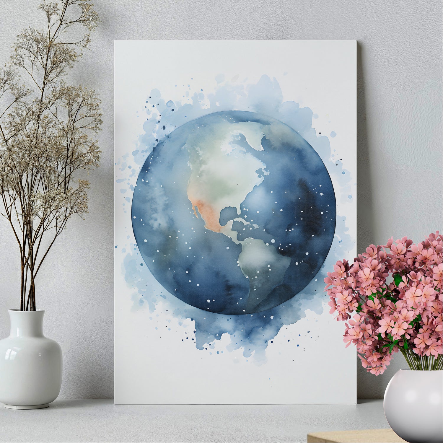 .75&quot; Matte Canvas - Celestial Splash Globe