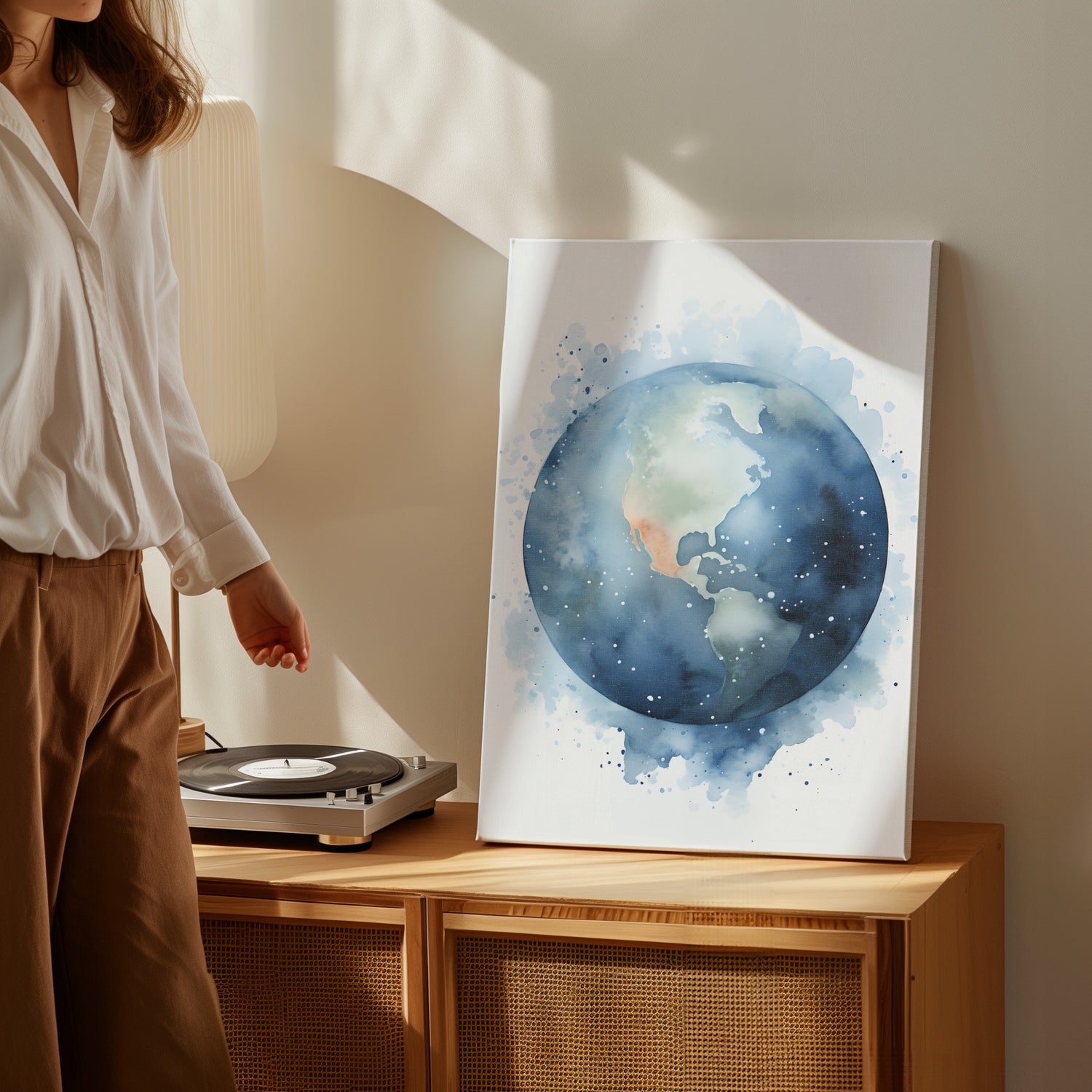 .75&quot; Matte Canvas - Celestial Splash Globe