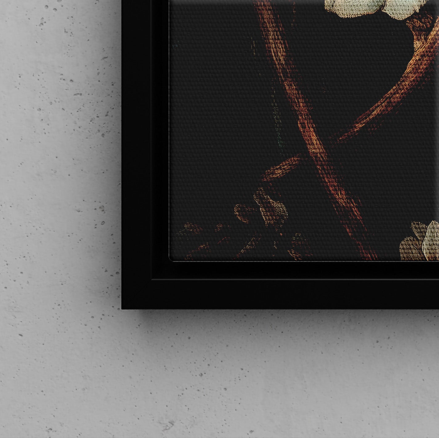 Framed Canvas - Serenade Among Blossoms