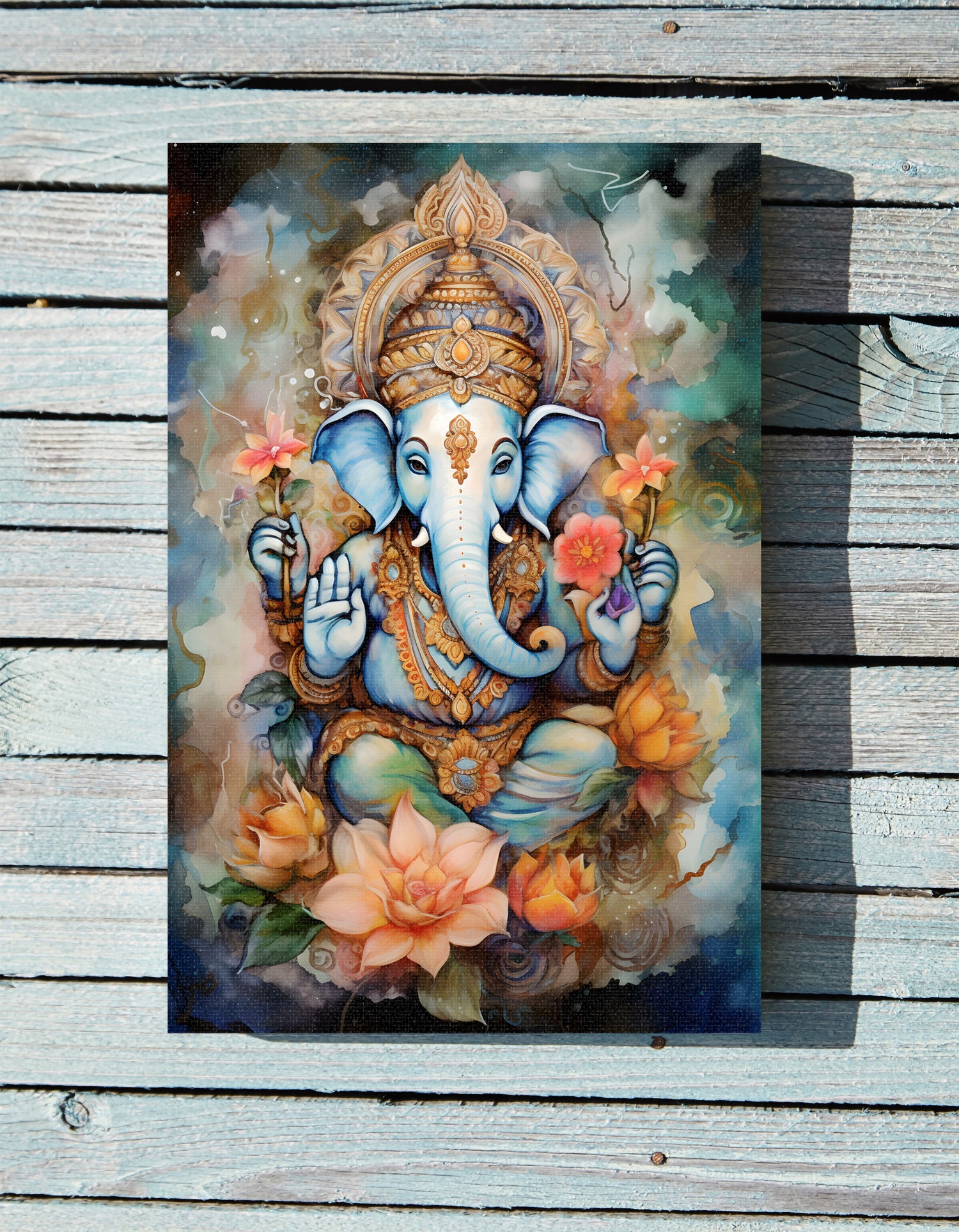 .75&quot; Matte Canvas - Ganesha&