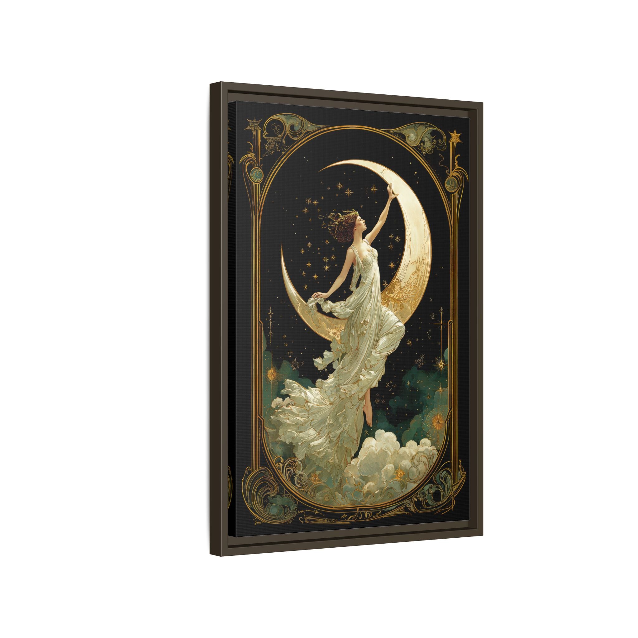 Framed Canvas - Moon Goddess Ascending