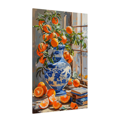 .75" Matte Canvas - Sunlit Citrus &amp; Porcelain