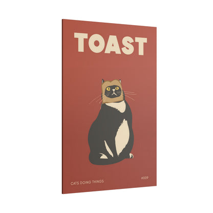 .75" Matte Canvas - Toasted Feline Fancy