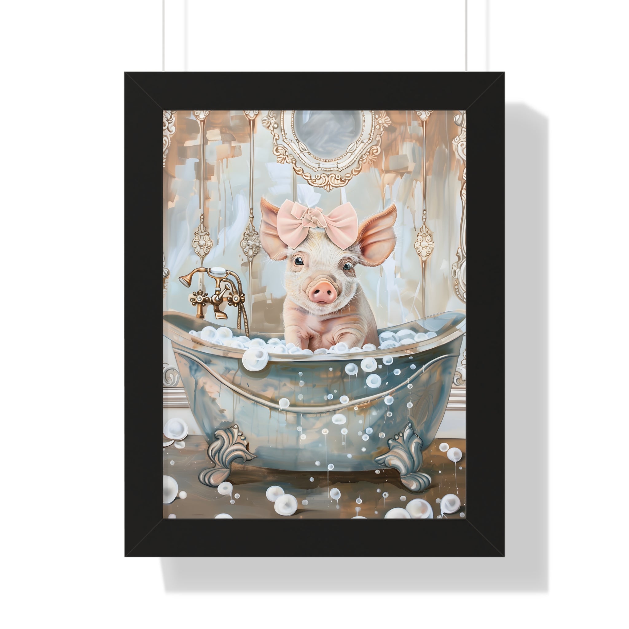 Framed Paper Print - Piglet&