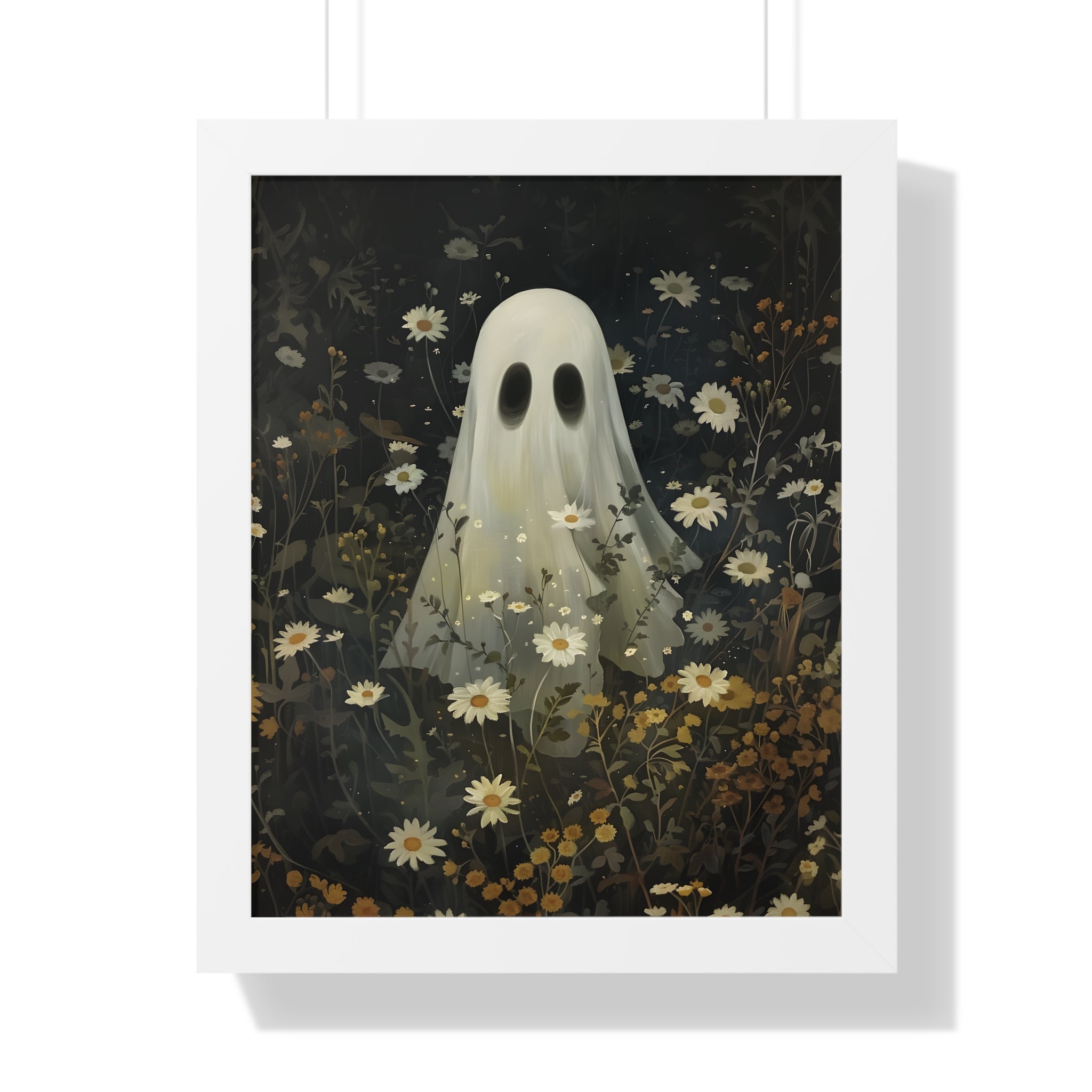 Framed Paper Print - Daisy Meadow Ghost