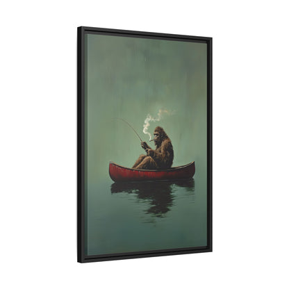 Framed Canvas - Bigfoot Canoe Adventure