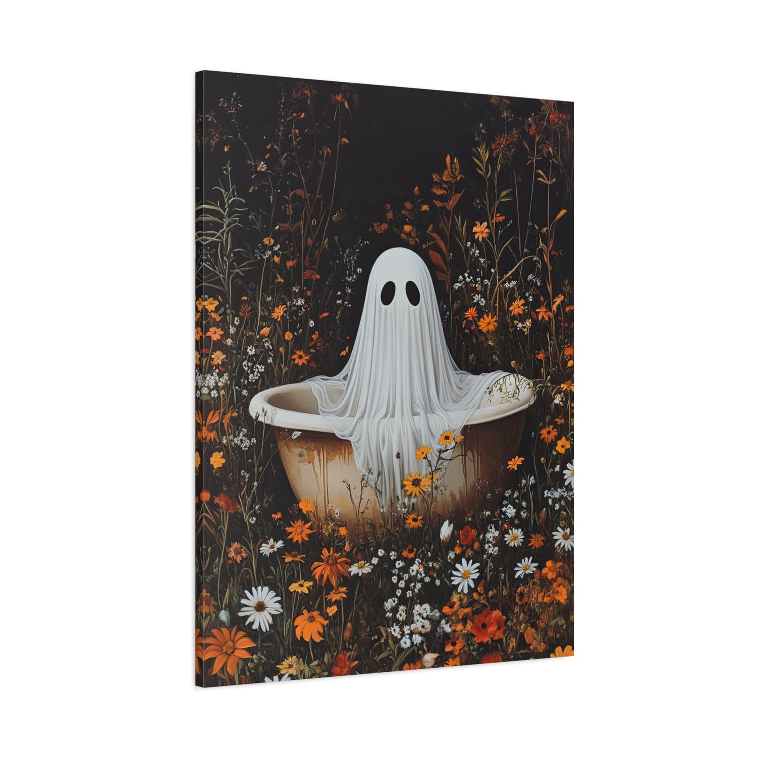 1.25" Matte Canvas - Wildflower Bathtub Ghost