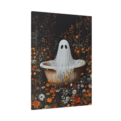 1.25" Matte Canvas - Wildflower Bathtub Ghost