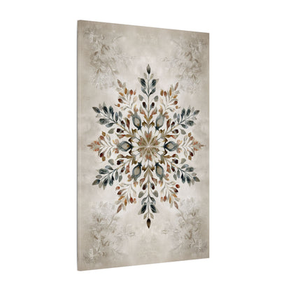 .75" Matte Canvas - Nordic Botanical Snowflake