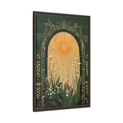 Framed Canvas - Lily of the Valley Archway
