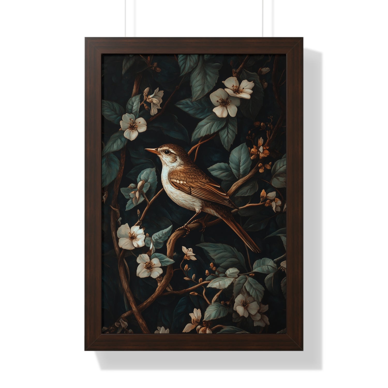 Framed Paper Print - Serenade Among Blossoms