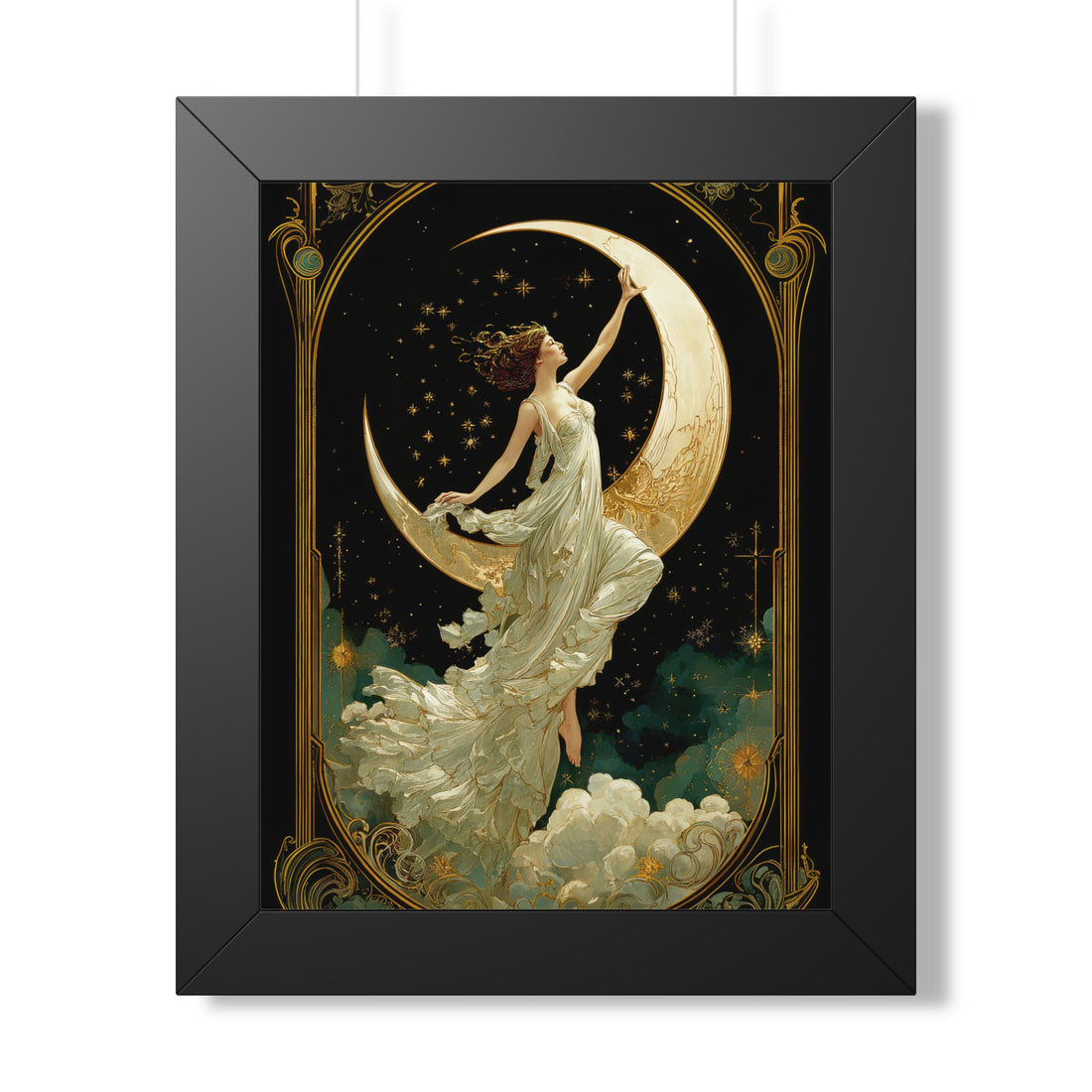 Framed Paper Print - Moon Goddess Ascending