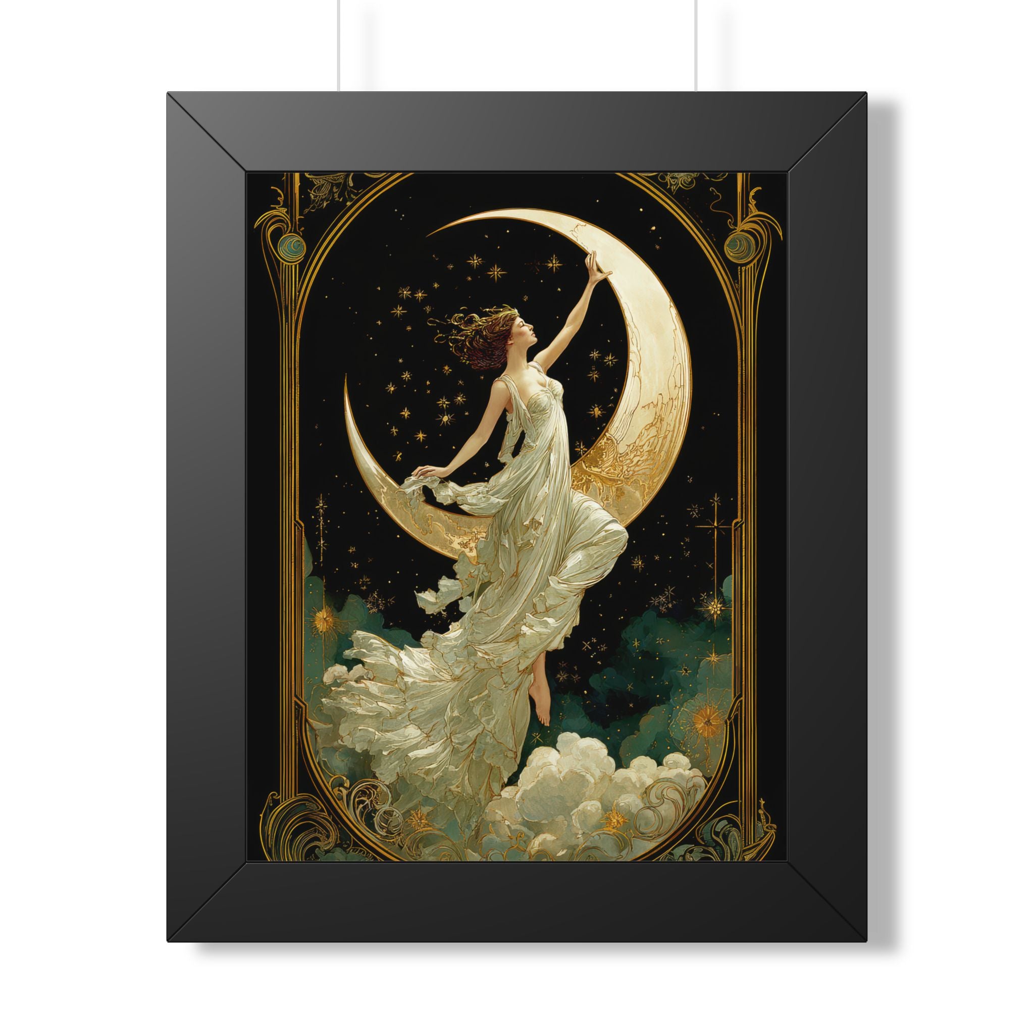 Framed Paper Print - Moon Goddess Ascending