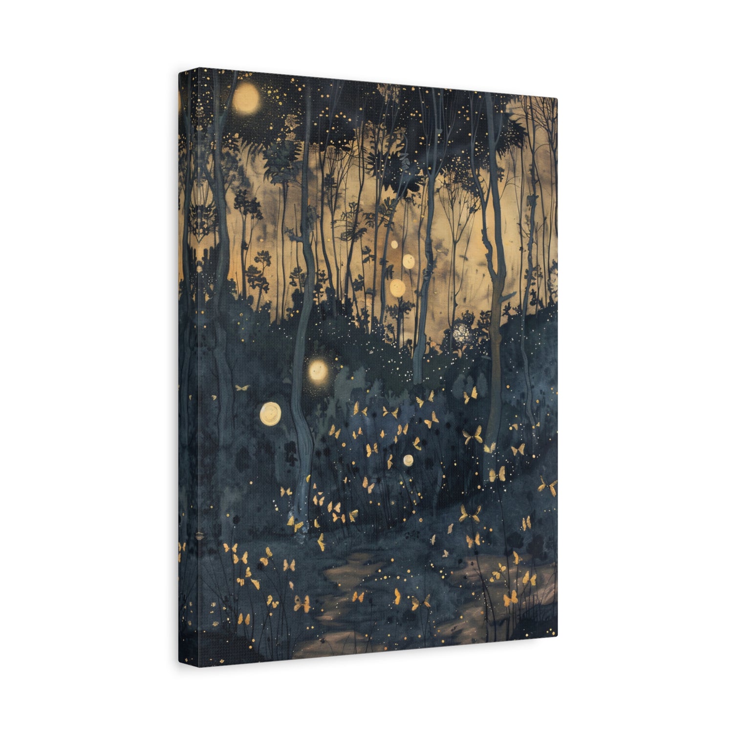 1.25" Matte Canvas - Golden Firefly Nightscape