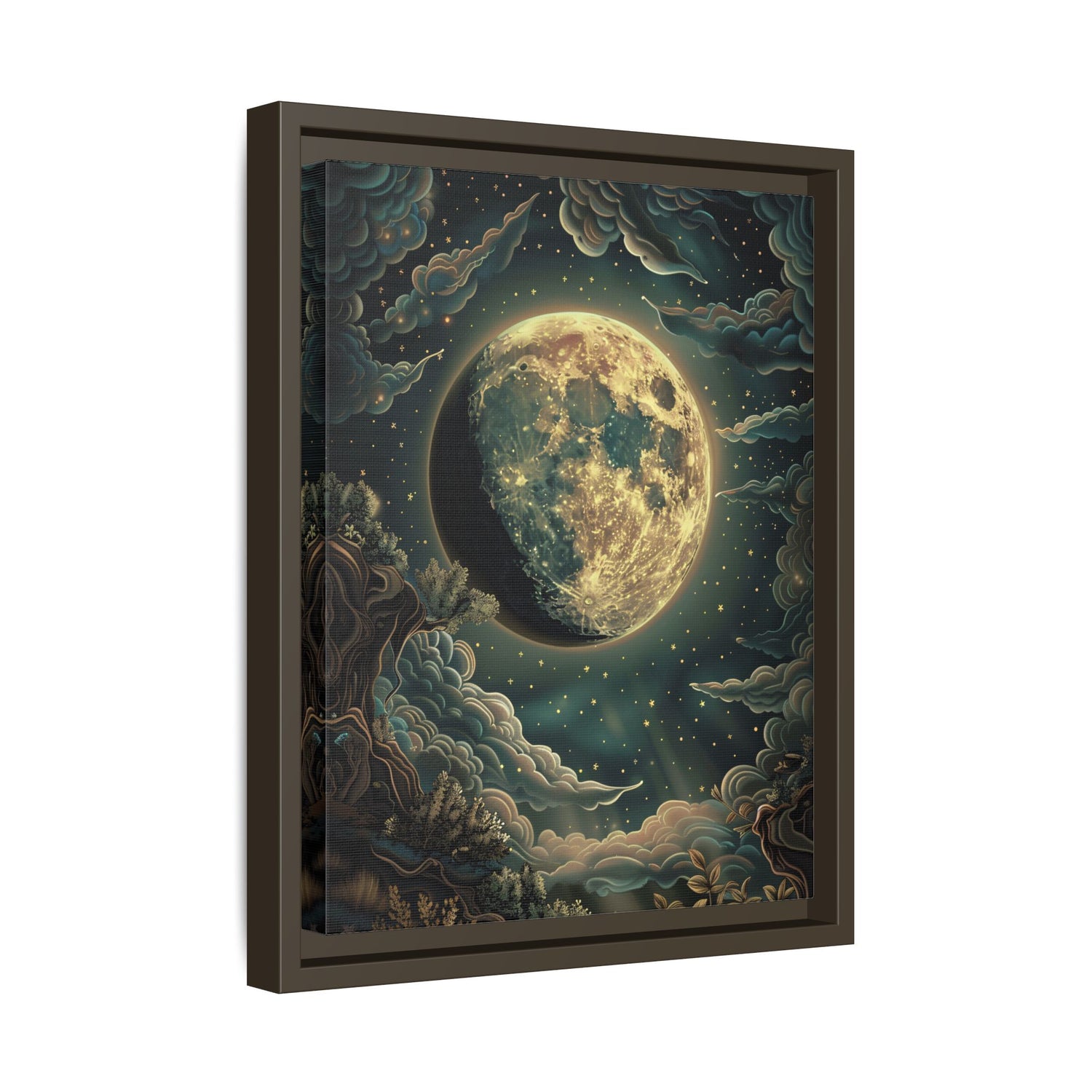Framed Canvas - Waxing Gibbous Dreamscape