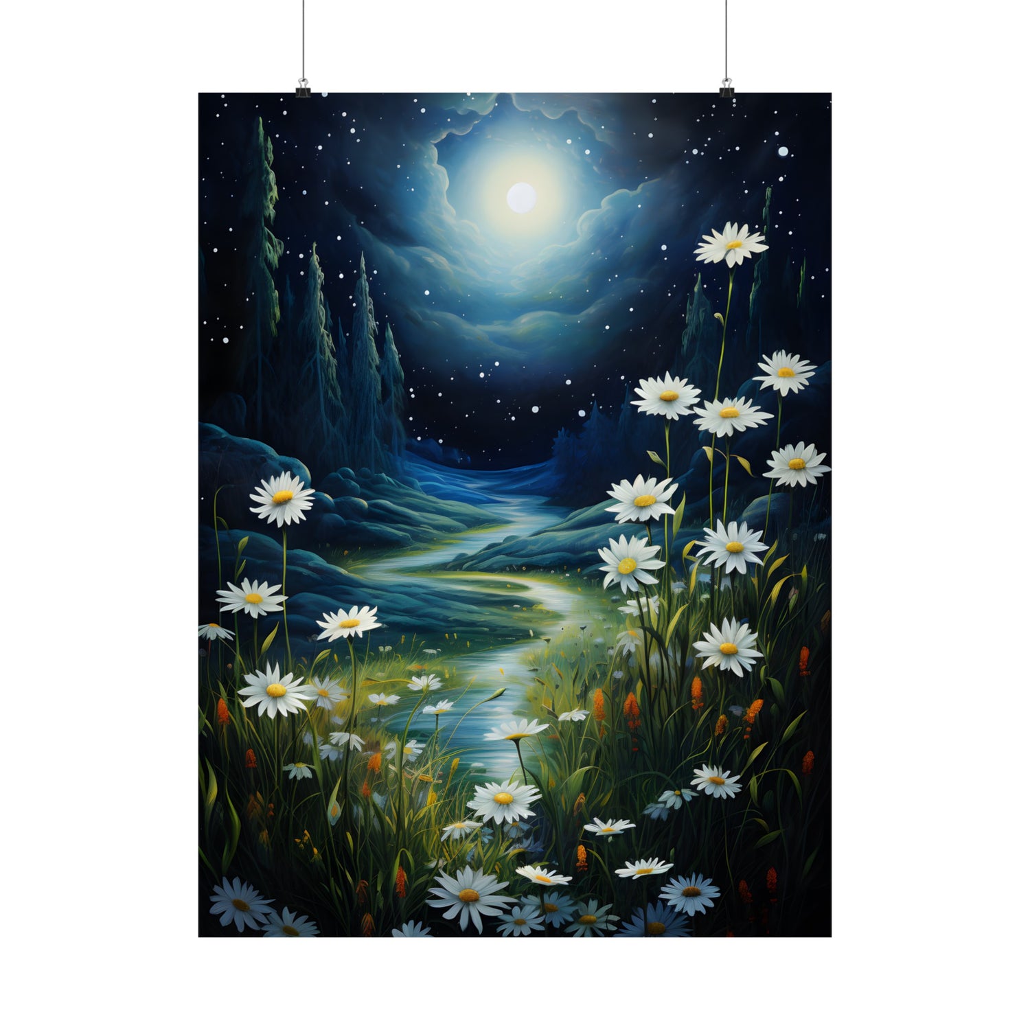 Moonlit Daisy Dream