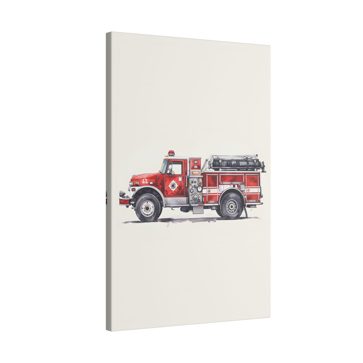 .75&quot; Matte Canvas - Classic Pumper Firetruck