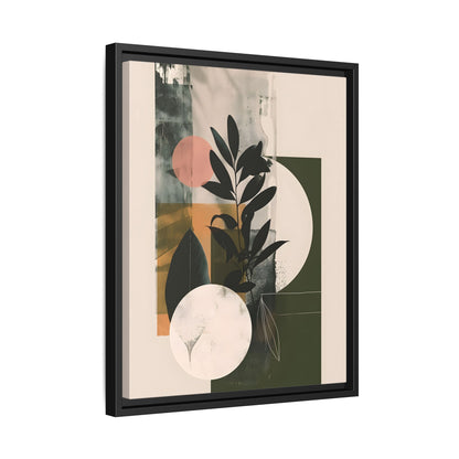 Framed Canvas - Earthy Geometric Botanicals