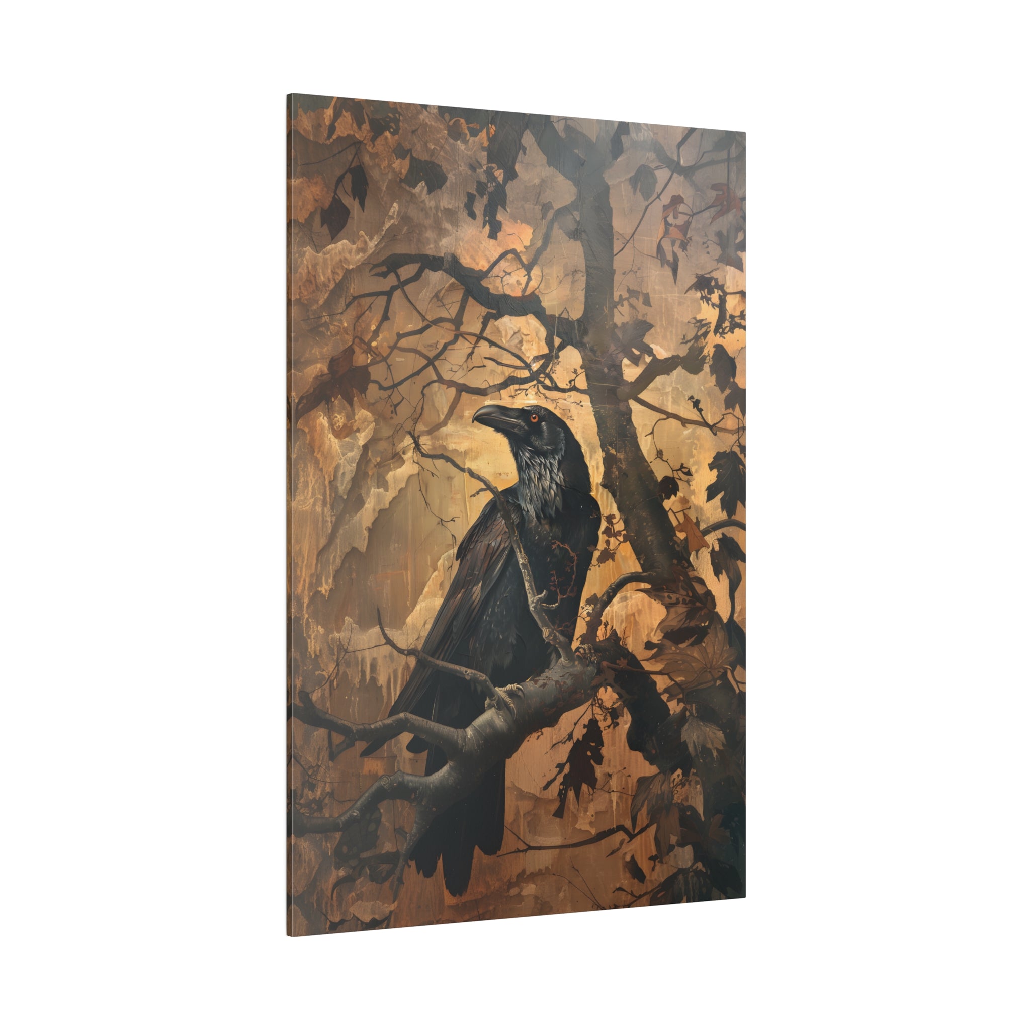 .75&quot; Matte Canvas - Majestic Raven&