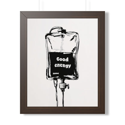 Framed Paper Print - Good Energy IV Bag