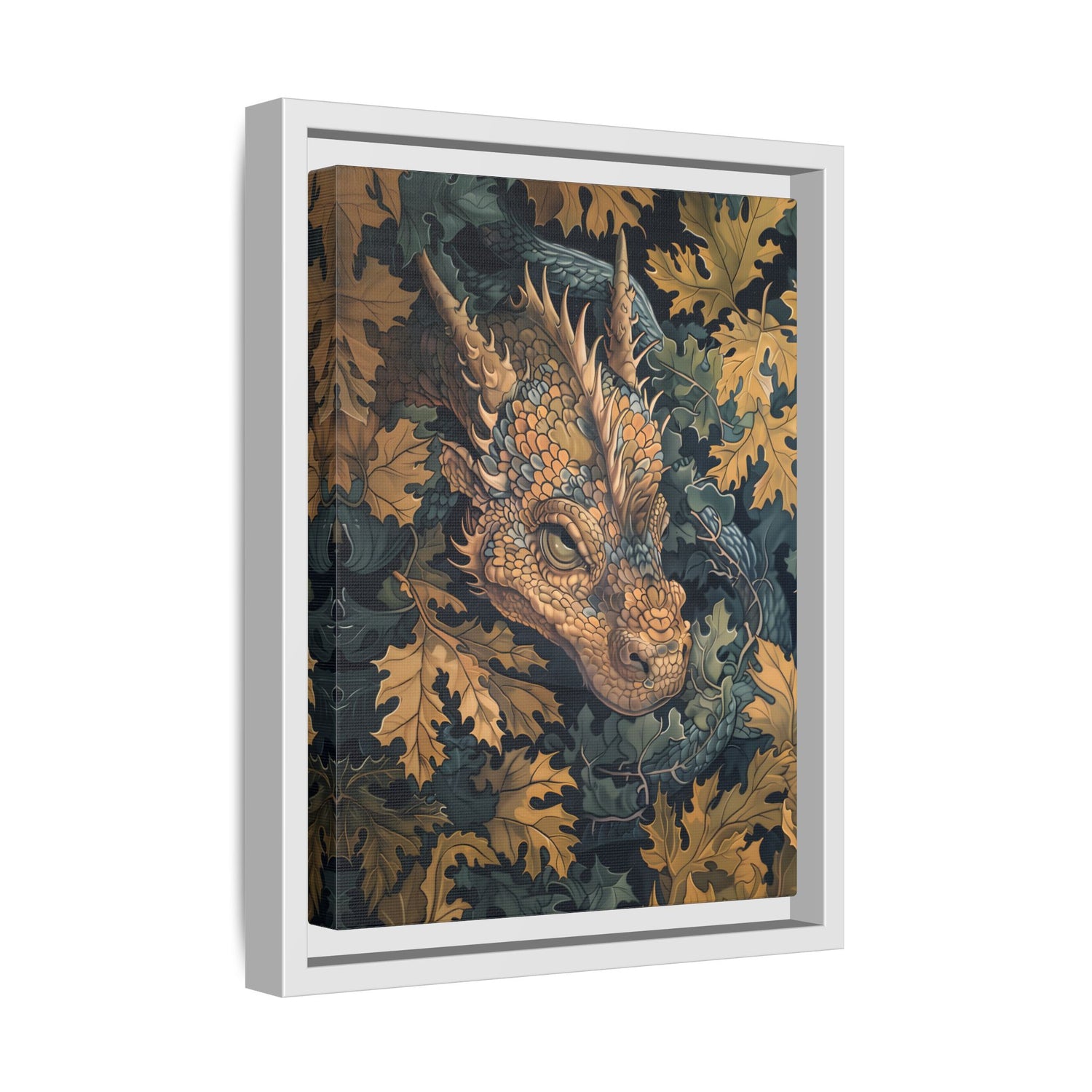 Framed Canvas - Enchanted Forest Dragon