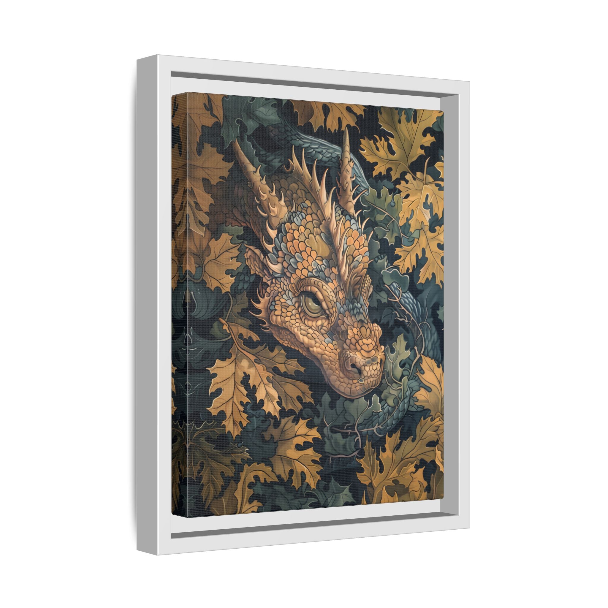 Framed Canvas - Enchanted Forest Dragon