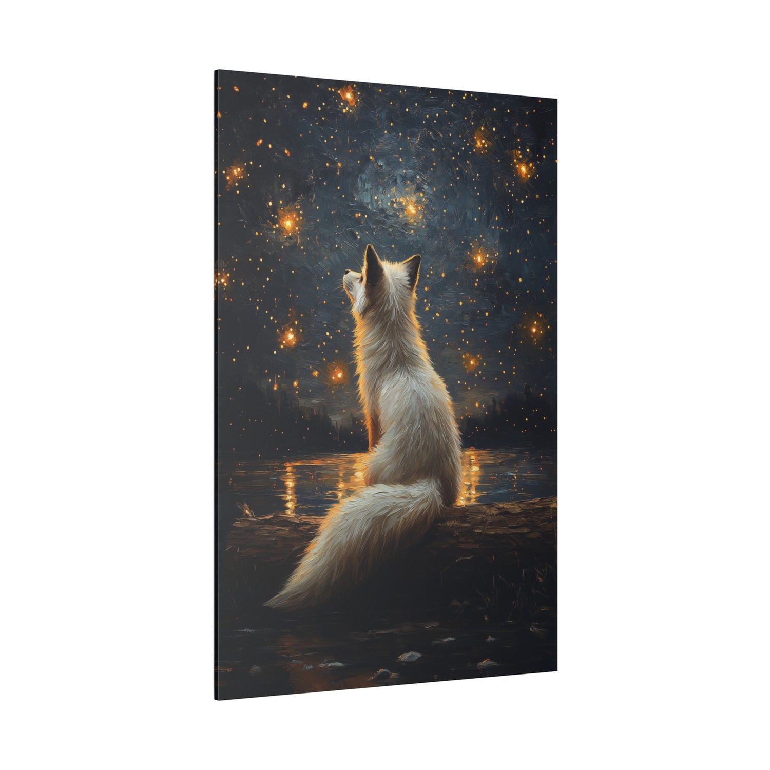 .75" Matte Canvas - Stargazing Fox Reverie