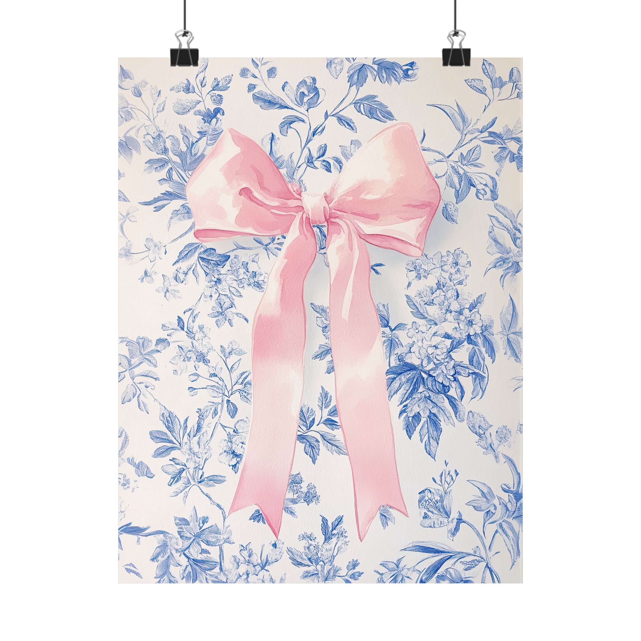 Pink Bow Floralscape