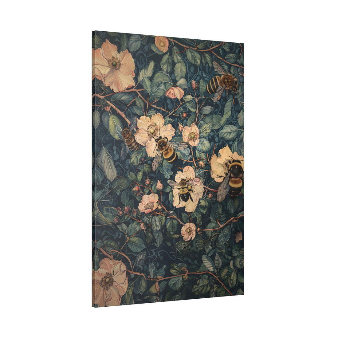 .75&quot; Matte Canvas - Buzzing Floral Symphony