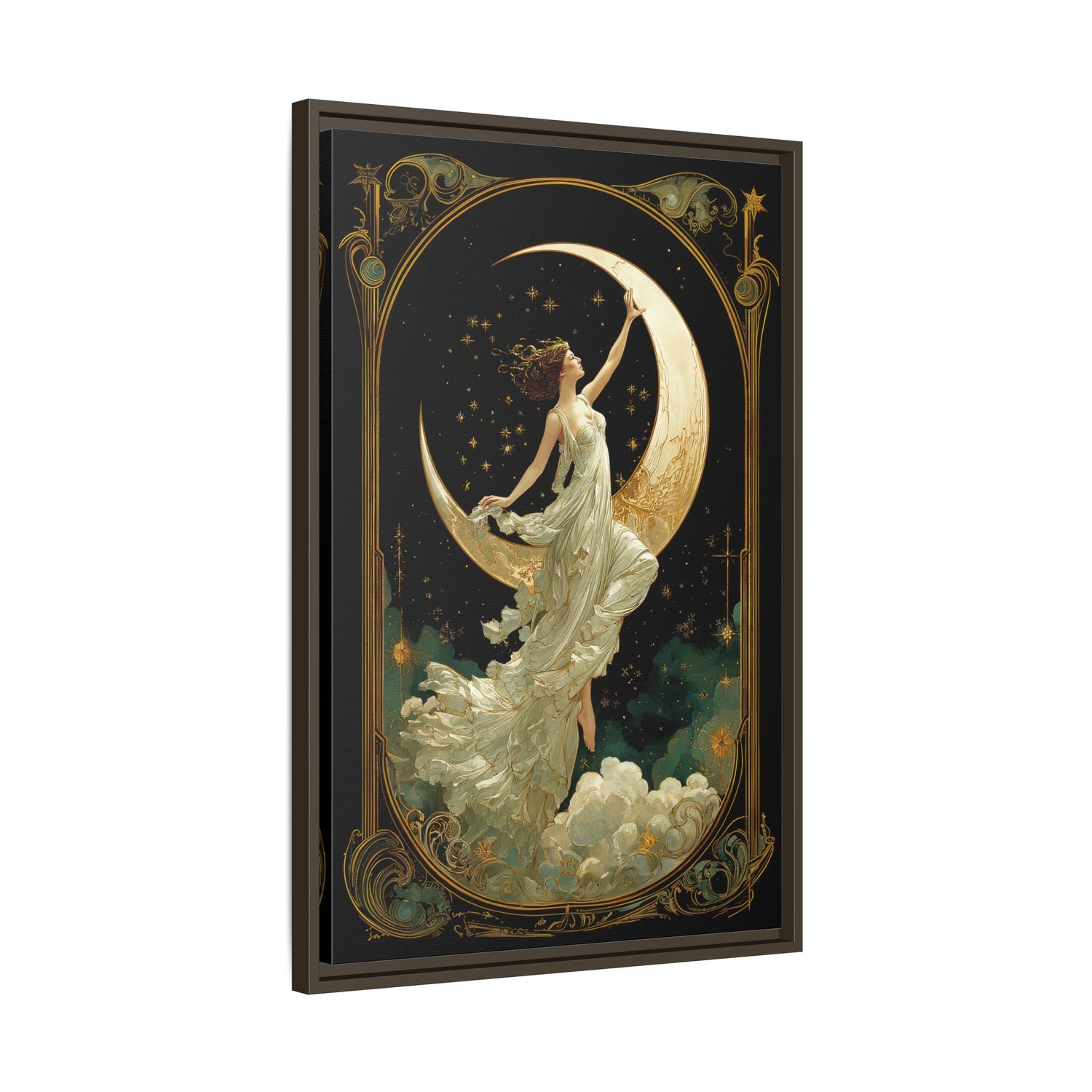 Framed Canvas - Moon Goddess Ascending