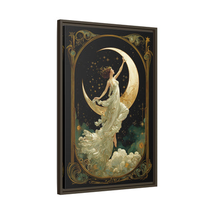 Framed Canvas - Moon Goddess Ascending