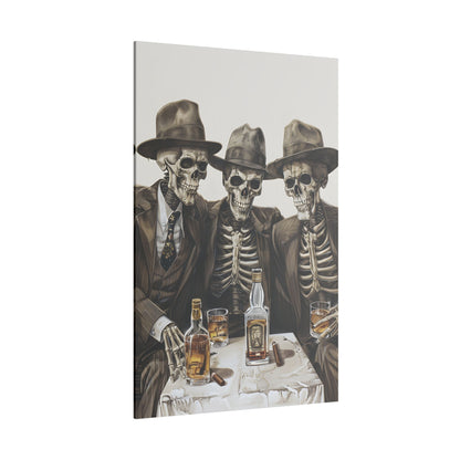 .75" Matte Canvas - Skeleton Whiskey Gentlemen