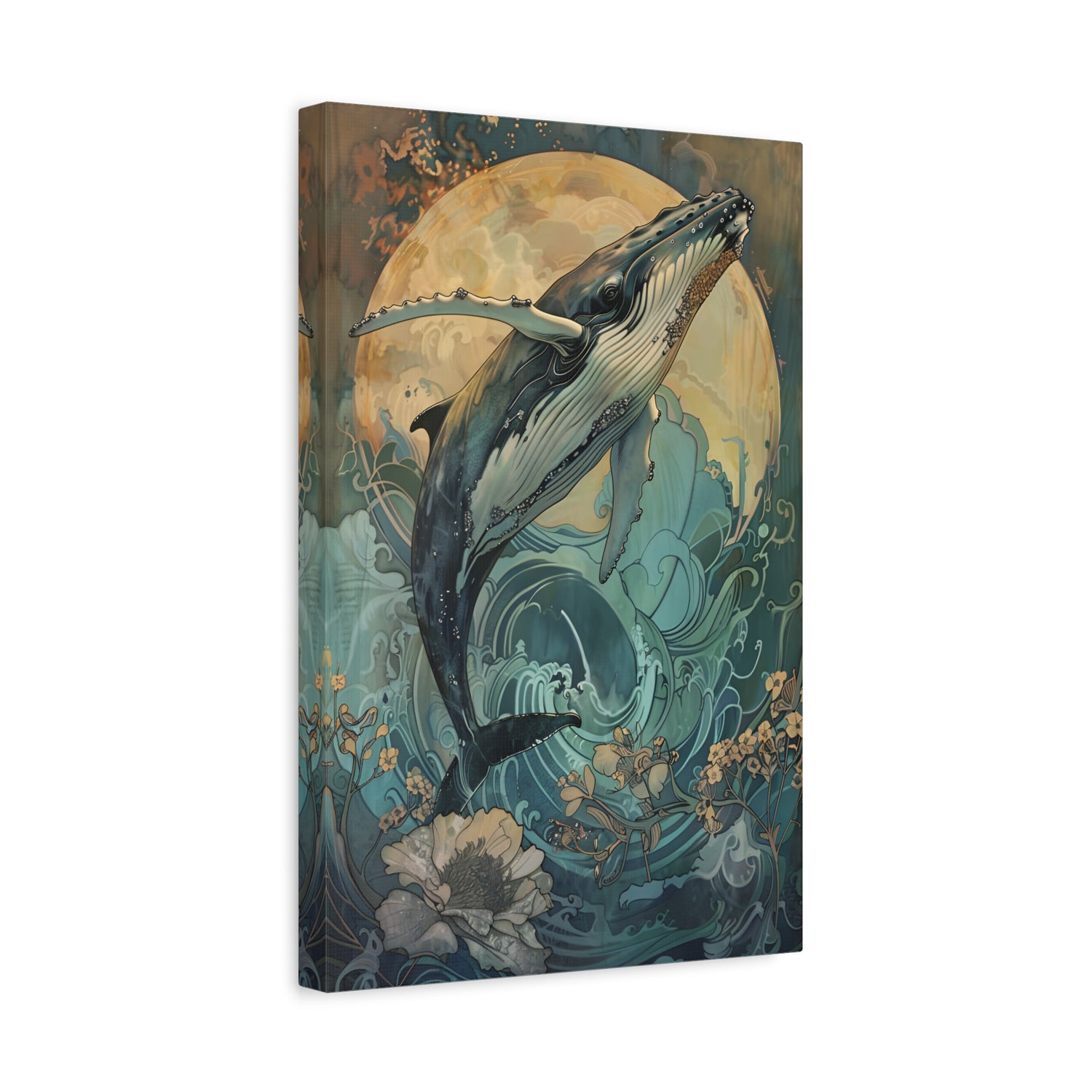 1.25" Matte Canvas - Moonrise Humpback Bloom