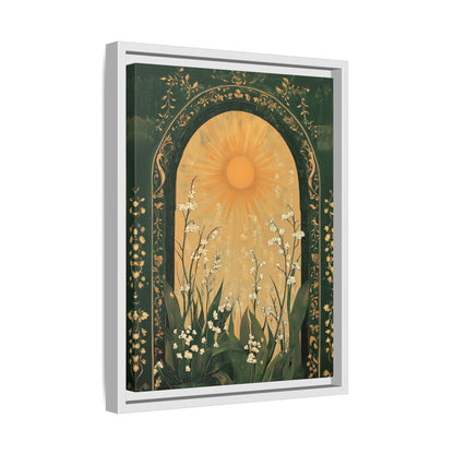 Framed Canvas - Lily of the Valley Archway