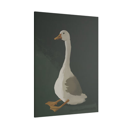 .75" Matte Canvas - Sitting Goose in Spotlight