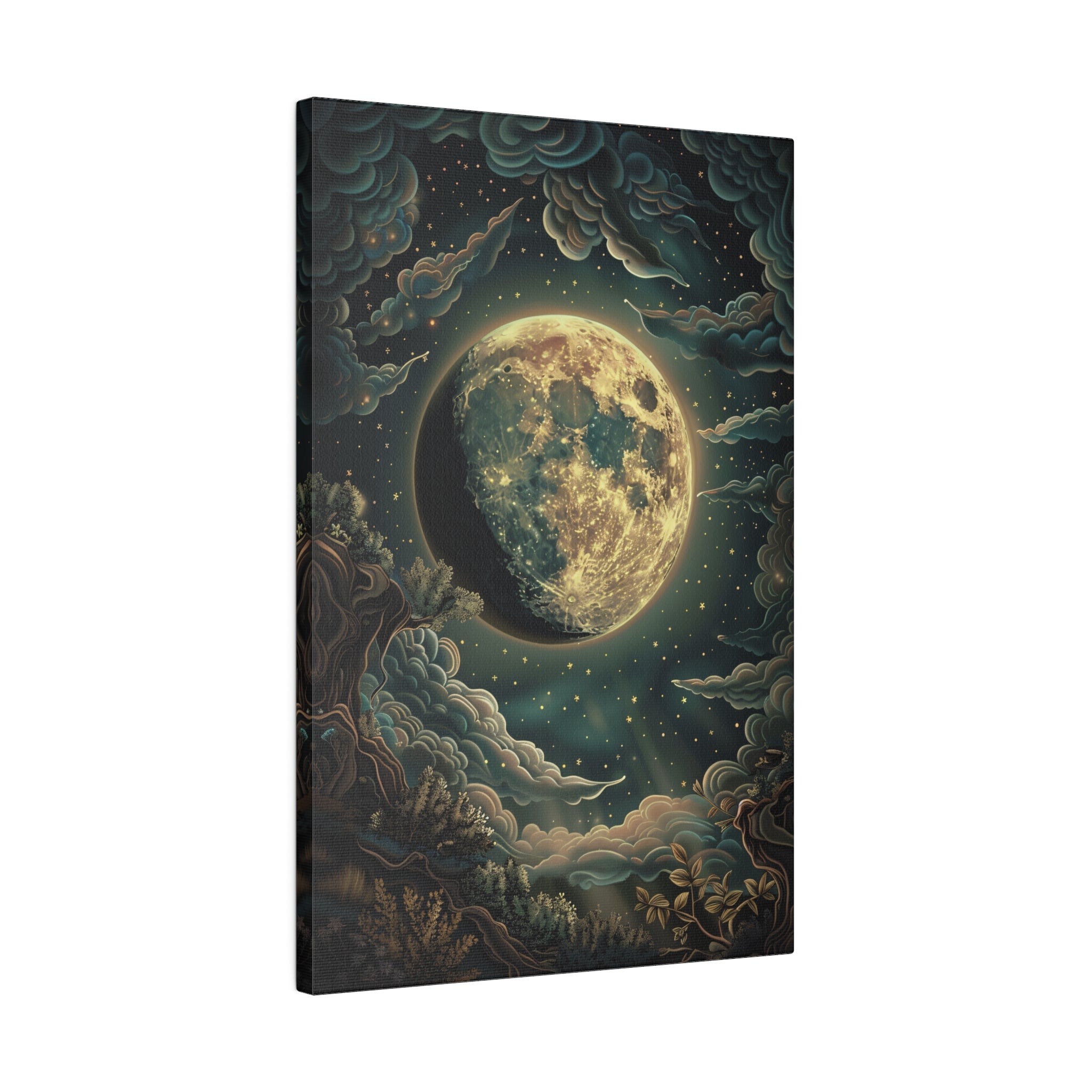 .75" Matte Canvas - Waxing Gibbous Dreamscape