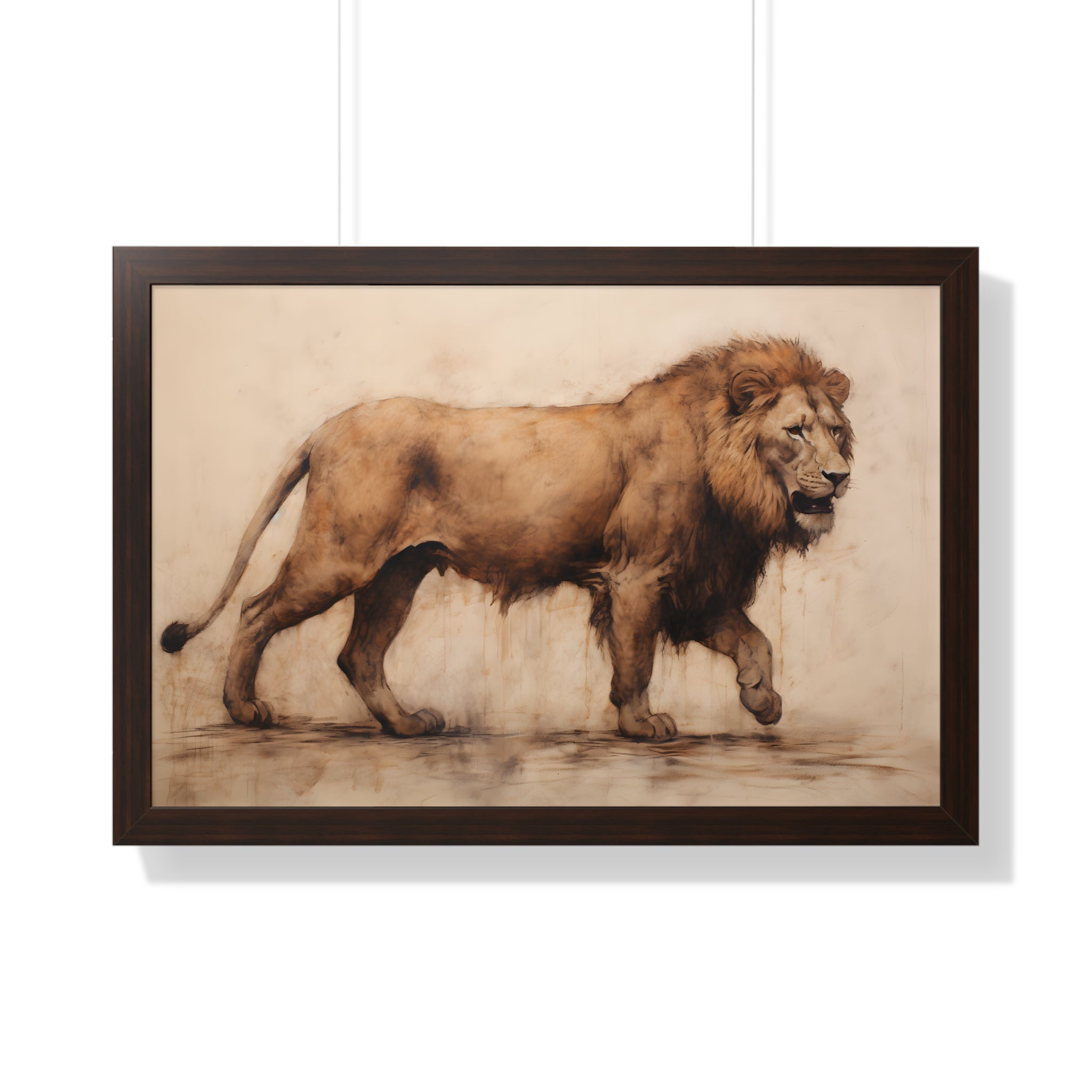 Framed Paper Print -  Regal Savannah Wanderer