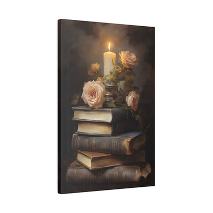 .75&quot; Matte Canvas - Literary Rose Glow