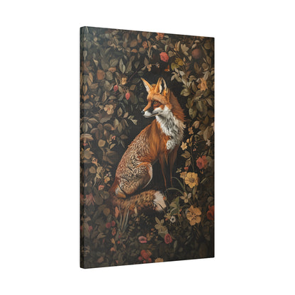 .75&quot; Matte Canvas - Foxy Floral Fauna Fusion