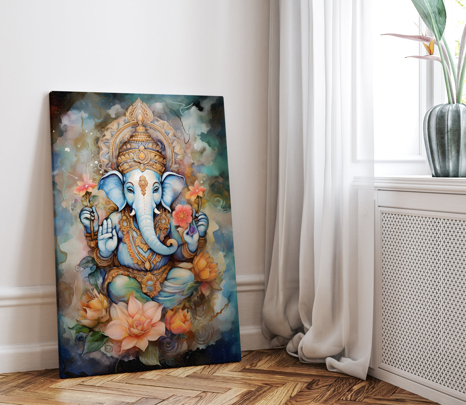 .75&quot; Matte Canvas - Ganesha&