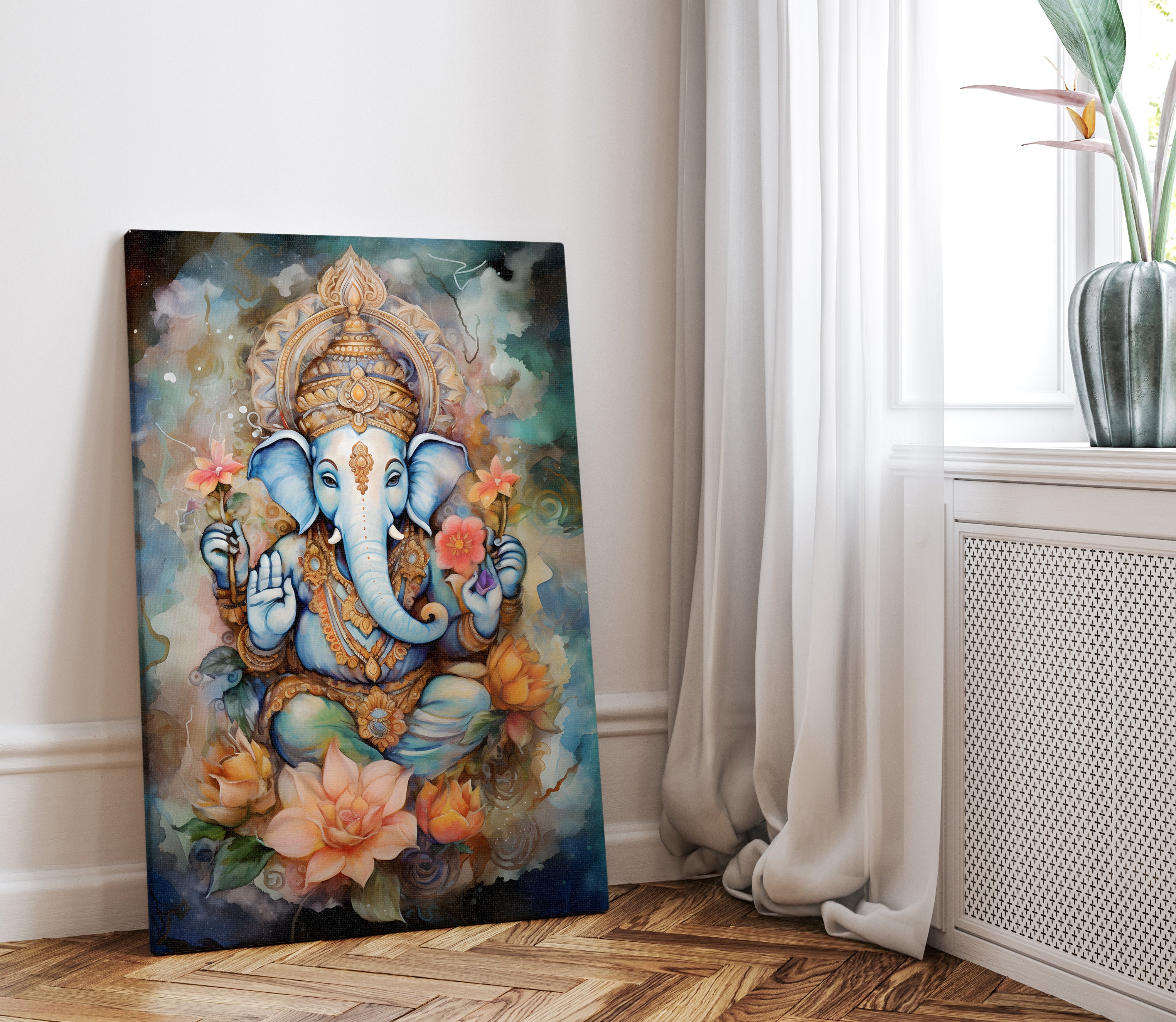 .75&quot; Matte Canvas - Ganesha&