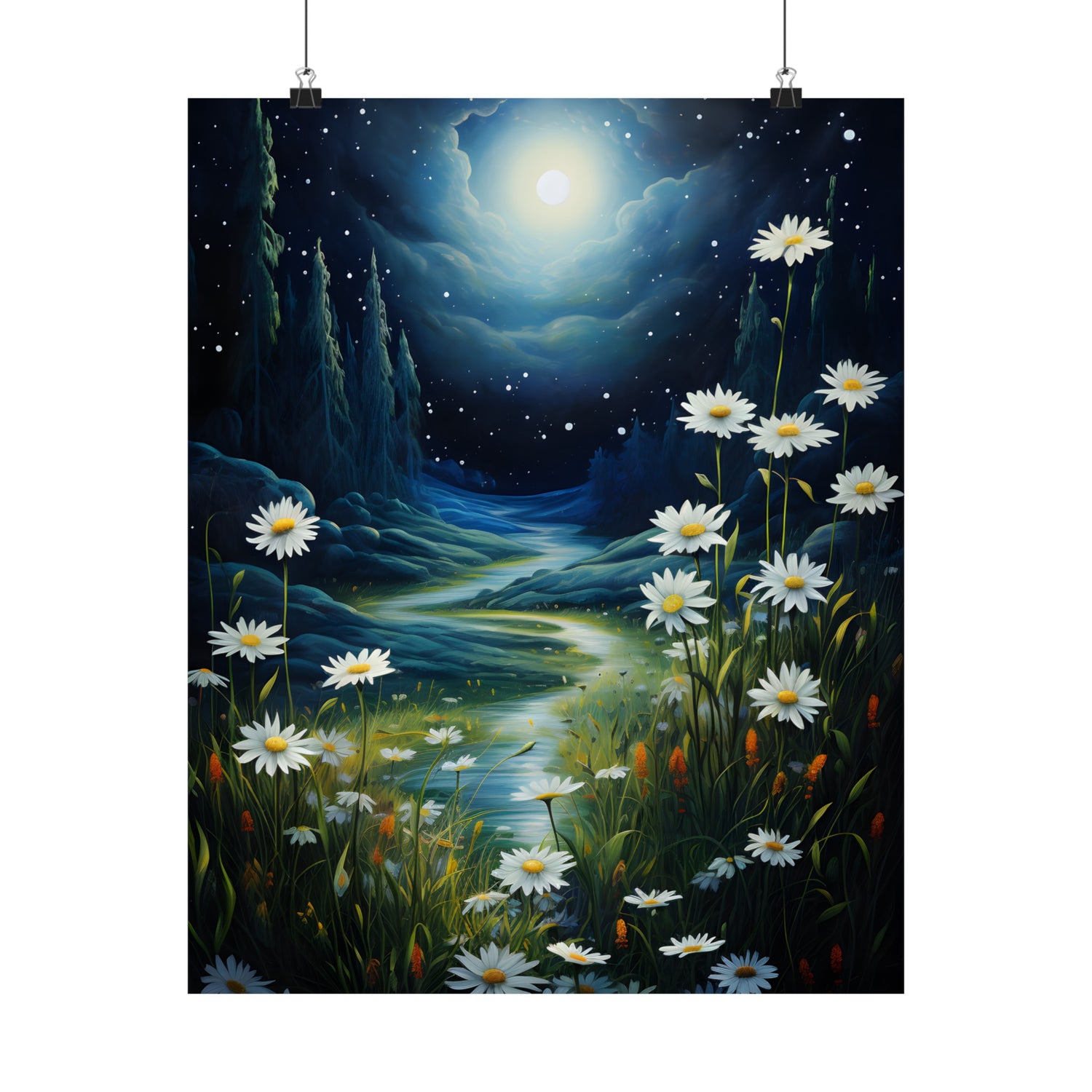 Moonlit Daisy Dream