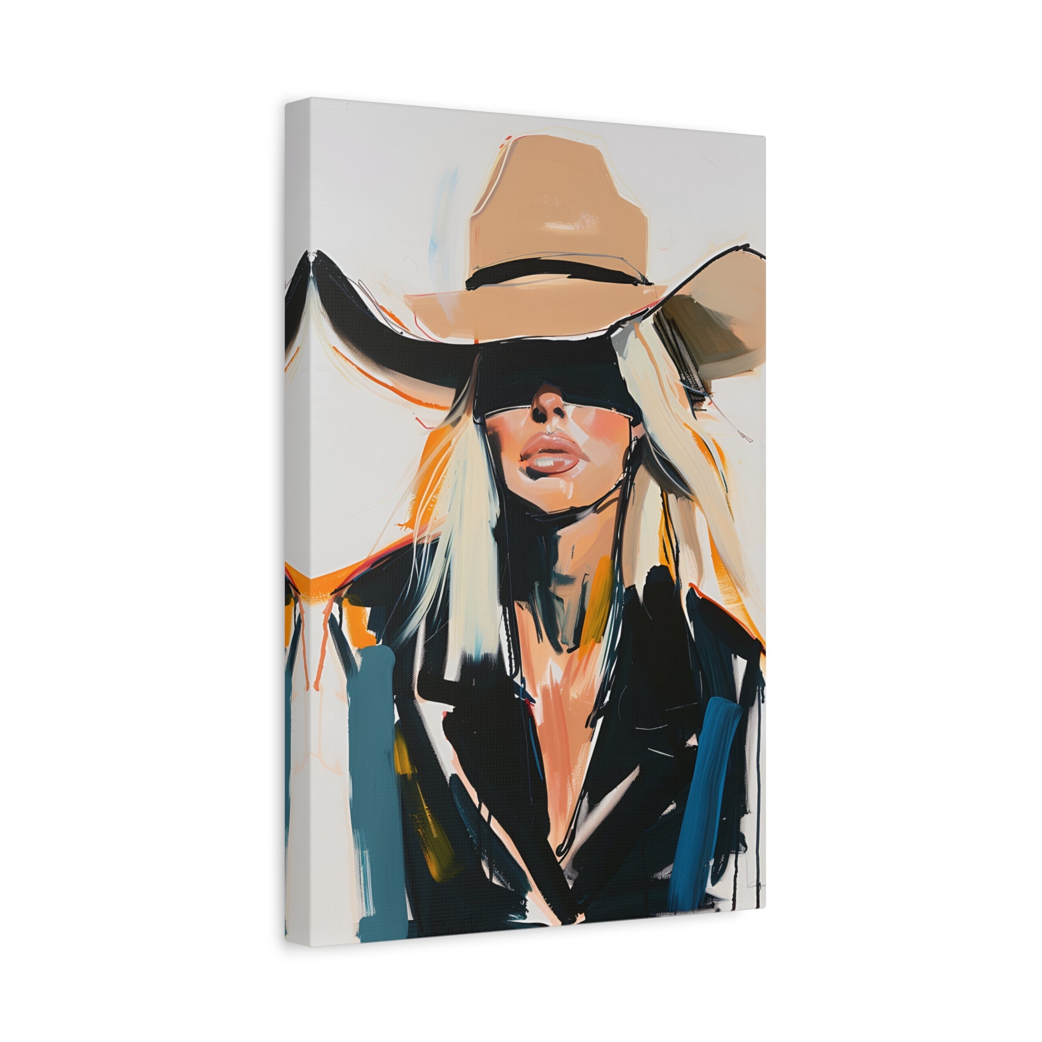 1.25" Matte Canvas - Blindfolded Cowgirl Charm