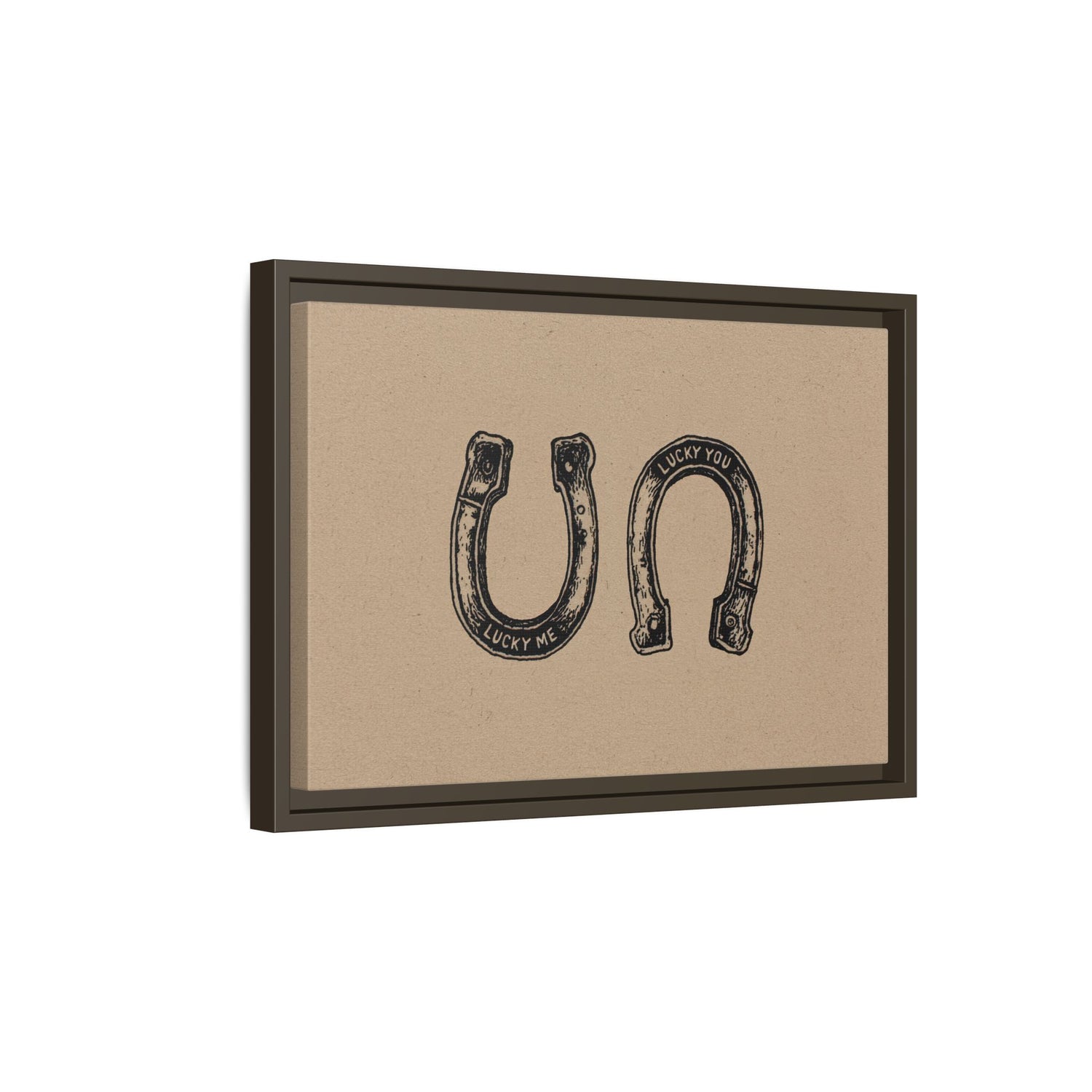 Framed Canvas - Lucky Me Lucky You Horseshoes